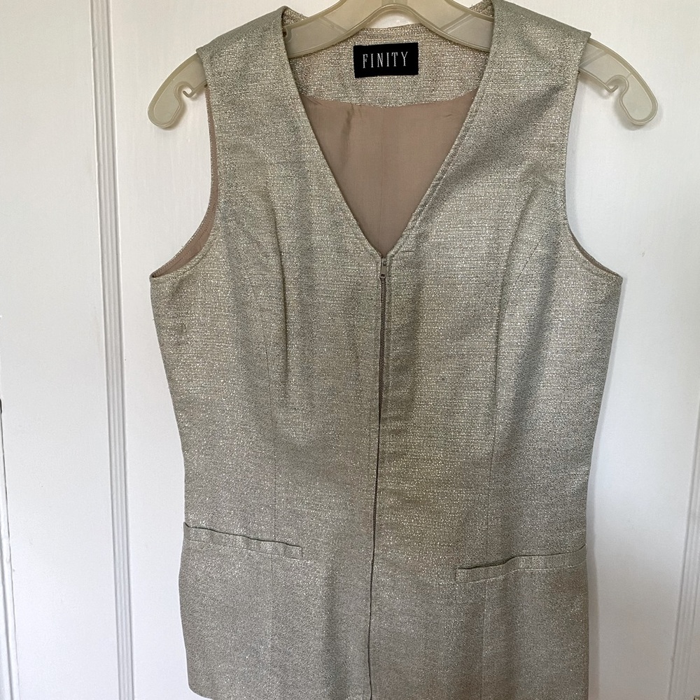 Metallic lurex gilet